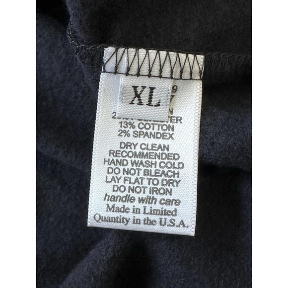 Lauren Moshi Black Tiger Graphic Sweatshirt Oversized Crewneck Rainbow Cozy XL - Picture 7 of 8